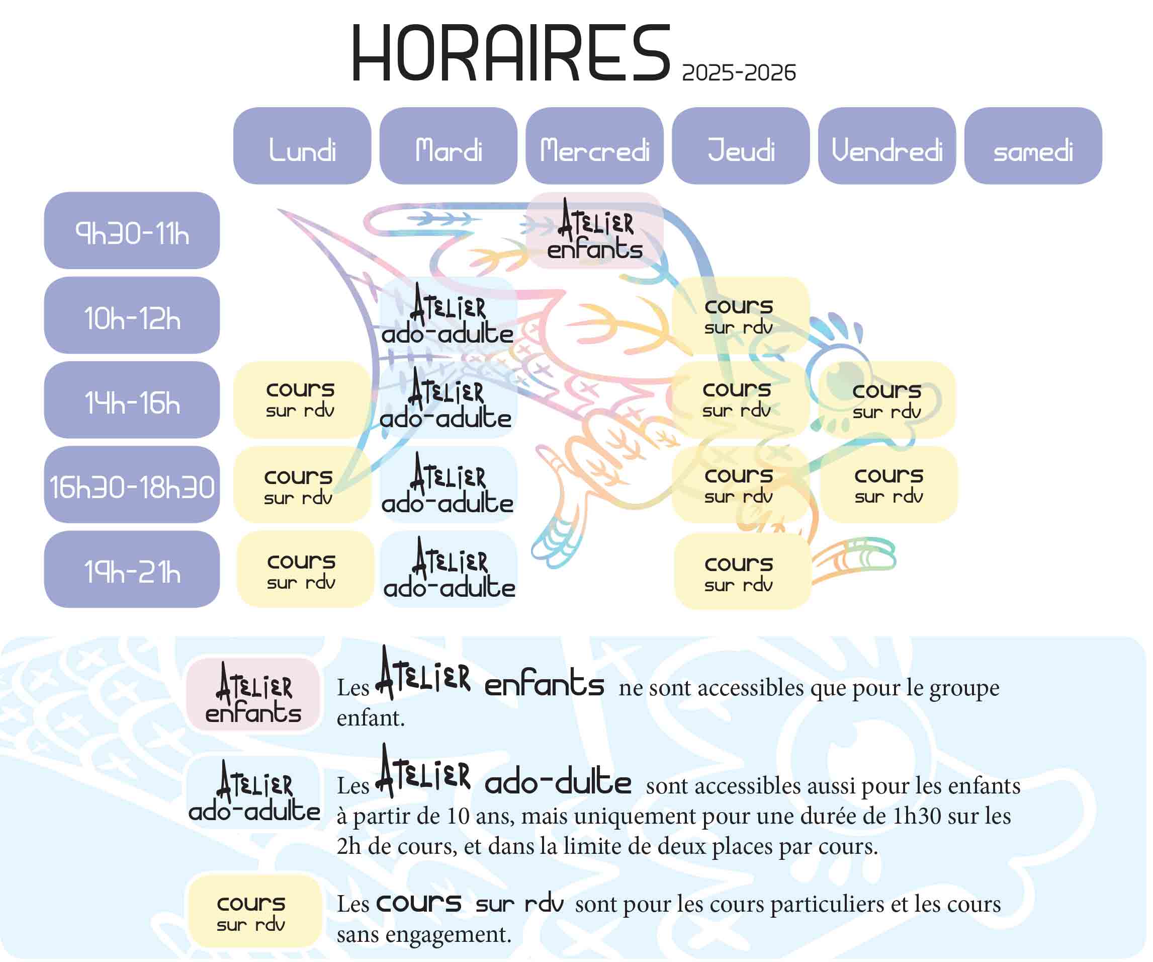 Planning de cours